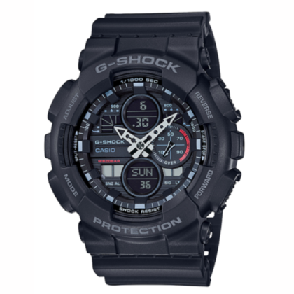 Casio G-Shock GA-140-1A1 Black Resin Band Men Watch